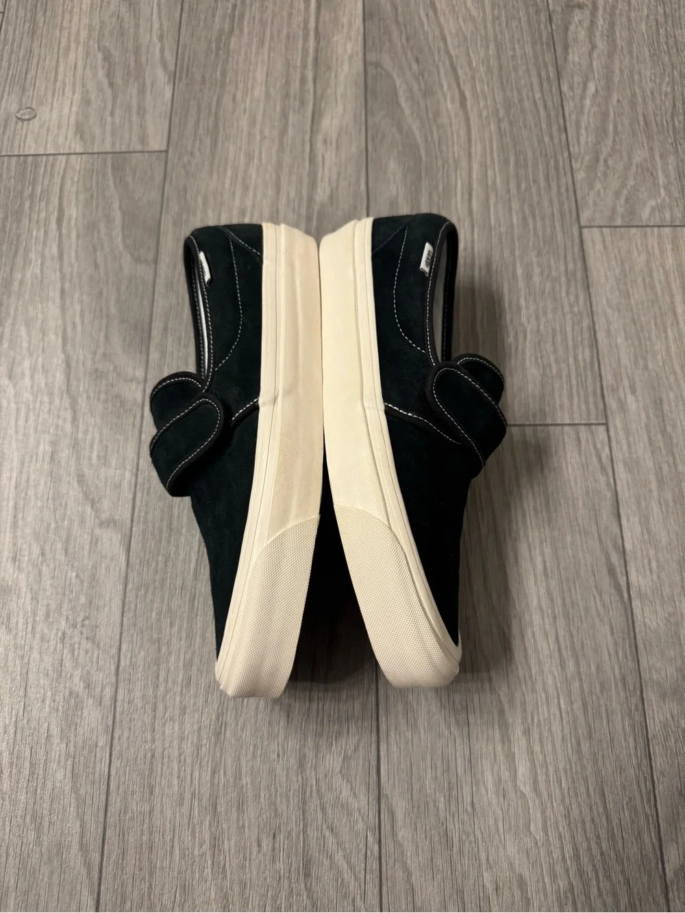 Vans 47dx Black Suede Slip-On Sneakers